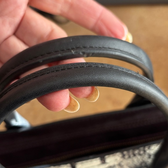 Coach Swagger 27 Snakeskin Satchel with Black and Gold Accents - Picture 10 of 10